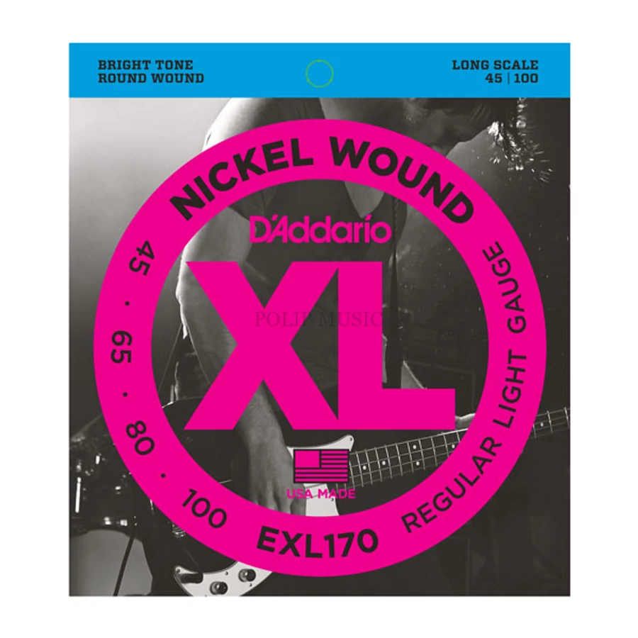 D'Addario EXL 170 Regular Light 045-100 basszusgitár húr szett