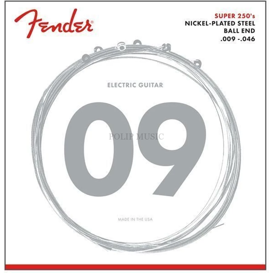 Fender Super Nickel Plated Steel 250LR Light/regular 009-046 elektromos gitárhúr szett