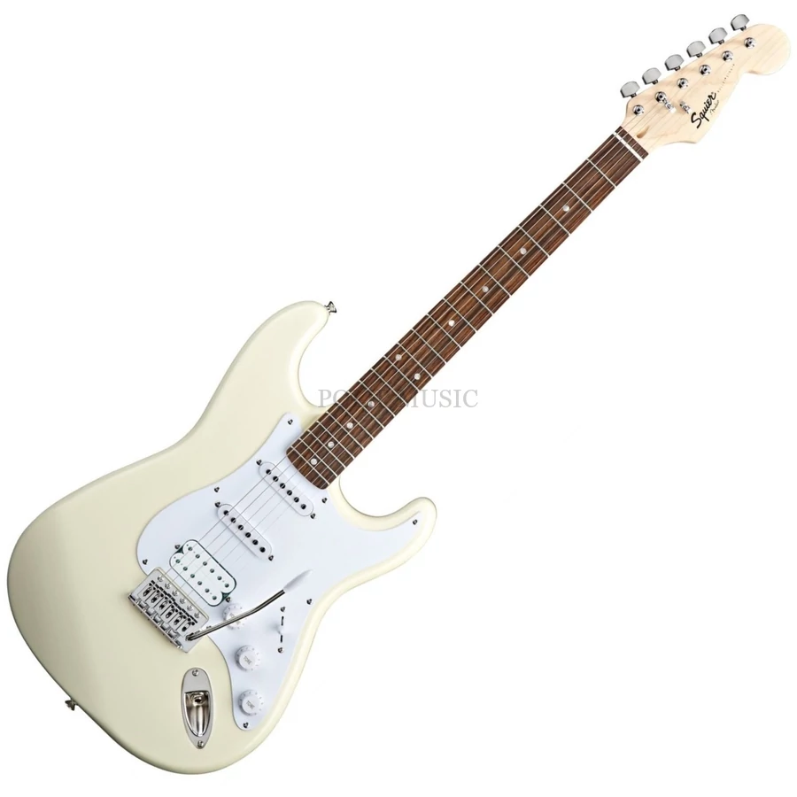 Fender Squier Bullet Stratocaster Tremolo HSS IL Arctic White Elektromos gitár