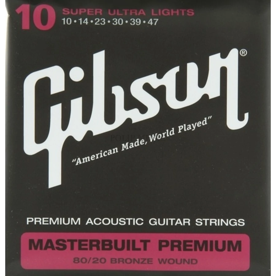 Gibson SAG BRS10 Super Ultra Light 010-047 akusztikus gitárhúr szett