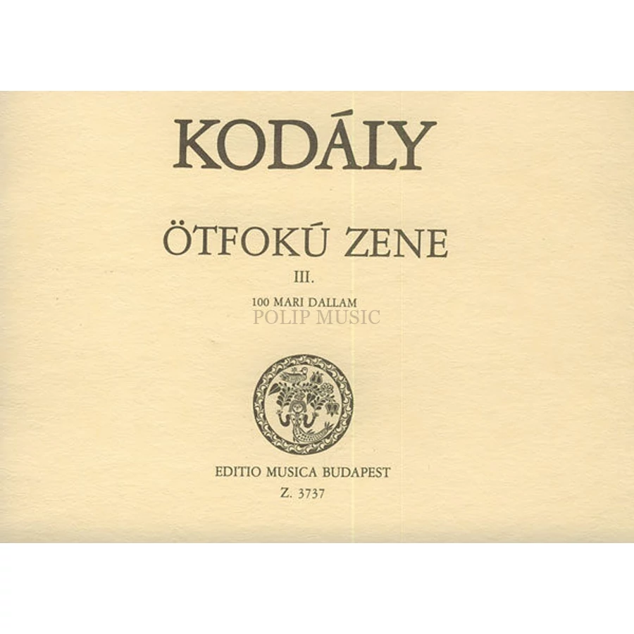 Kodály Ötfokú zene III