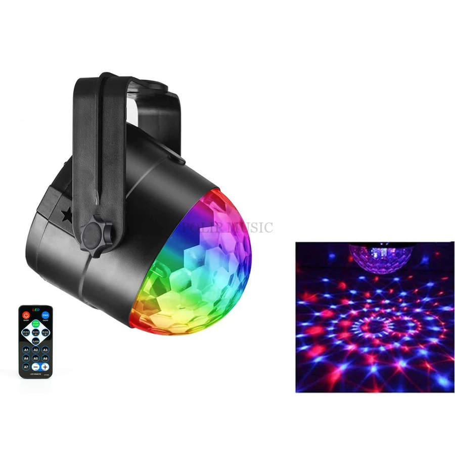 ReVoLuTioN STARLIGHT Mini (3x3W) RGB (3 szín) fényeffekt, hangvezérelt