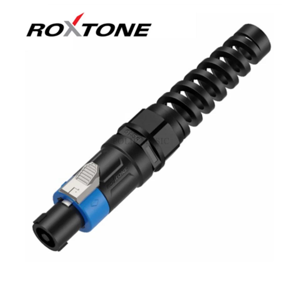 Roxtone RS4FX-N Speakon lengő dugó, 4 pólusú, törésgátlóval