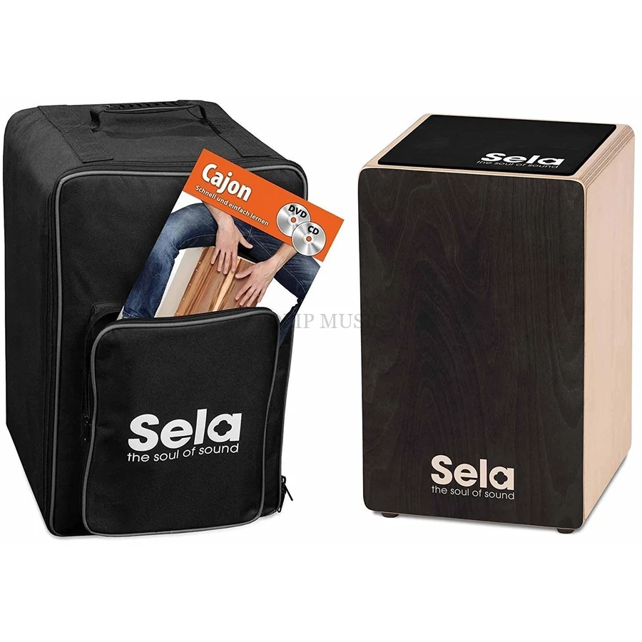 Sela Primera SE120 Black Bundle Cajon