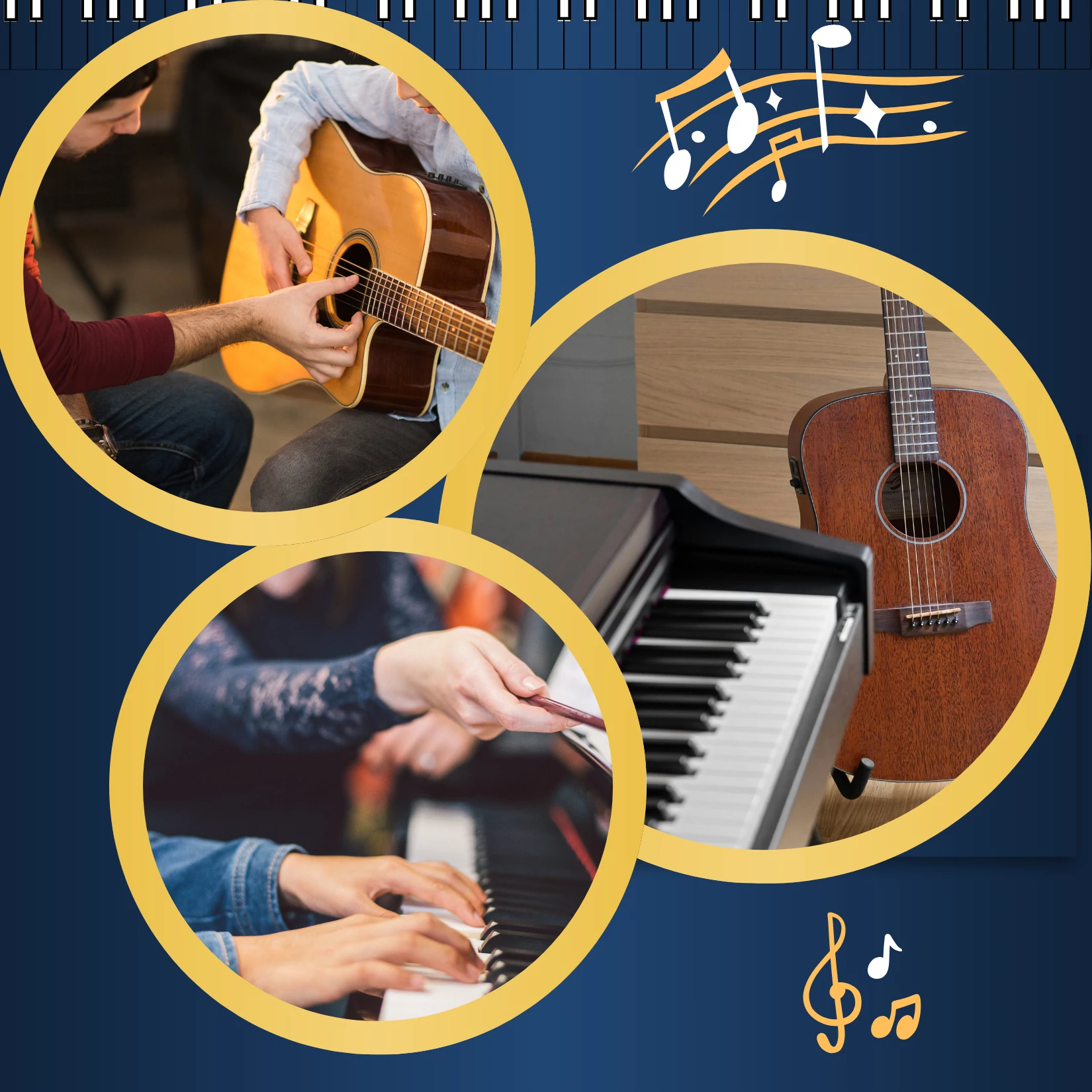 BILLENTYŰS ÉS GITÁR OKTATÁS