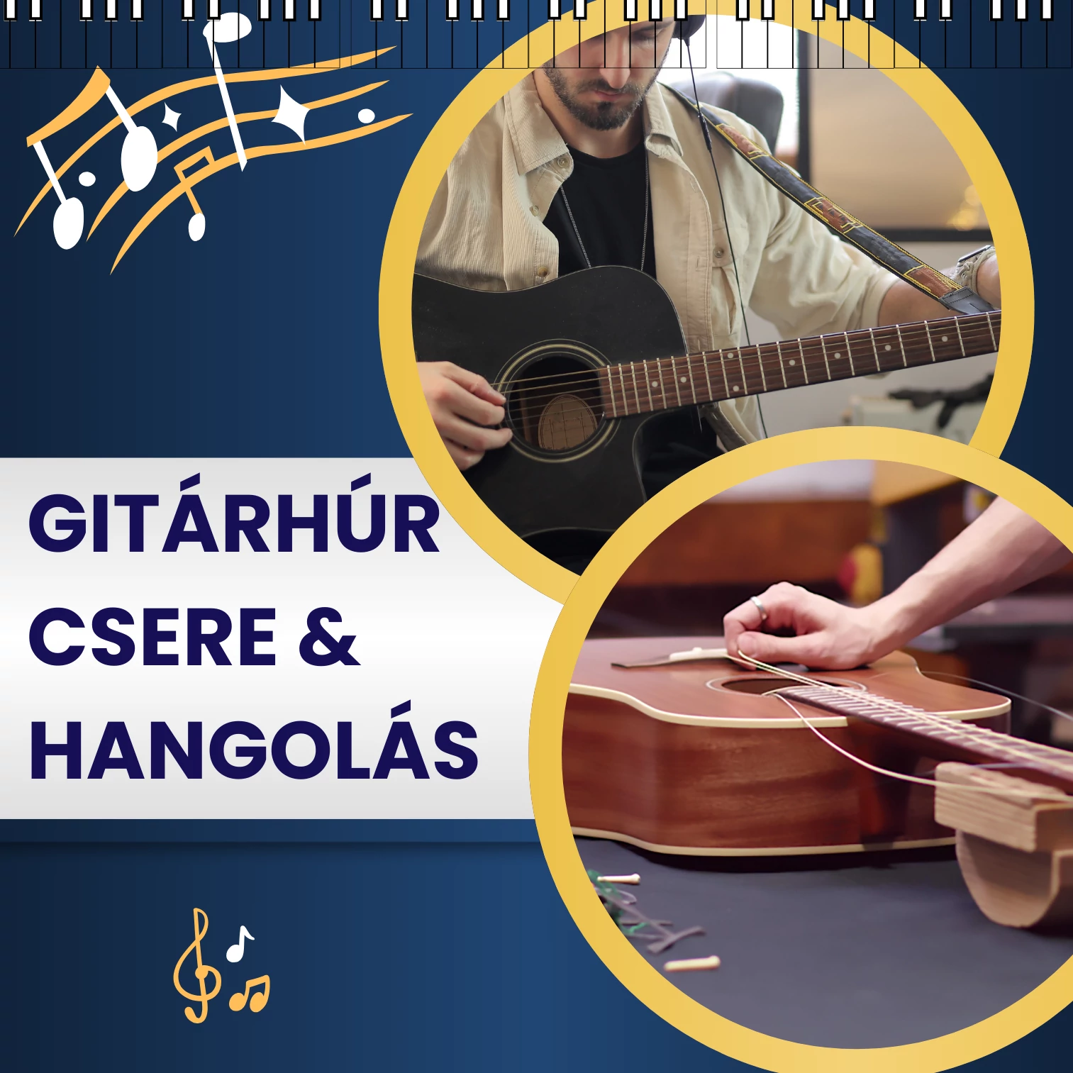 Munkadíj (Húrcsere+hangolás)
