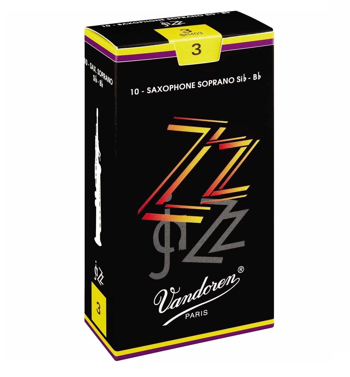 Vandoren SR403 Jazz 3 szoprán szaxofon nád 3