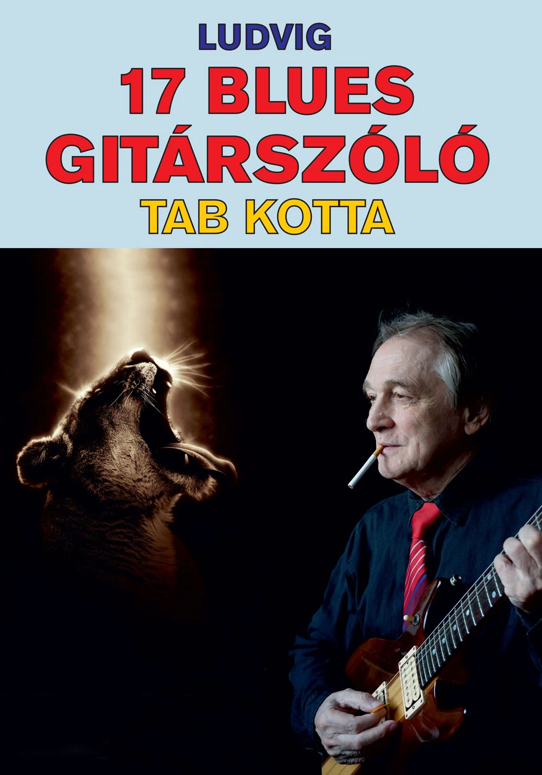Ludvig 17 blues gitárszóló TAB Kotta