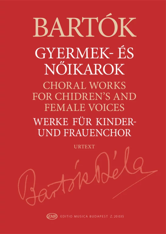 Szabó Miklós Bartók Béla Gyermek és nőikarok Urtext