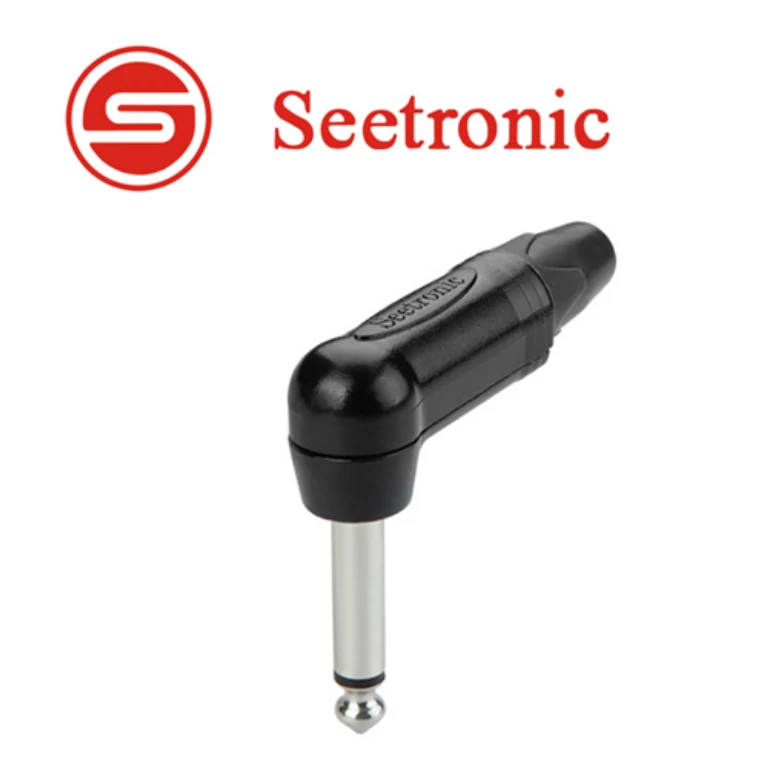 Seetronic SP2RX-B Mono 6,3 pipa jack dugó (fekete)