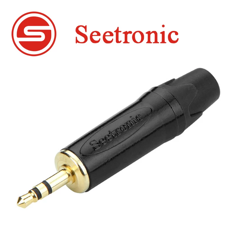 Seetronic STP3C-BG Sztereo 3.5 jack dugó aranyozott