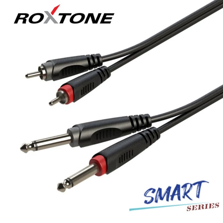 Roxtone SACC150L3 2×6,3 Jack – 2xRCA, 3m