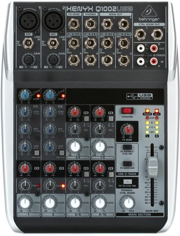 Behringer Xenyx Q1002 USB keverő 