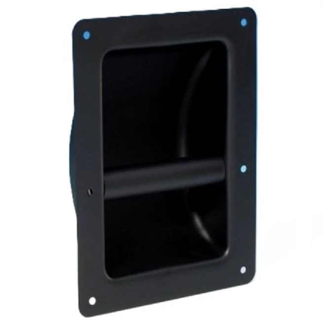 Adam Hall 3402 fekete fém 162x220x60 mm hangfal fül
