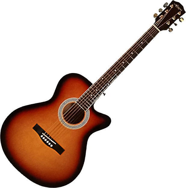 Pasadena SG026C-38 Vintage Sunburst mini jumbo Akusztikus gitár