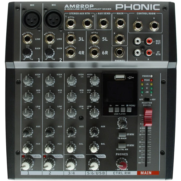 Phonic AM220P USB keverő