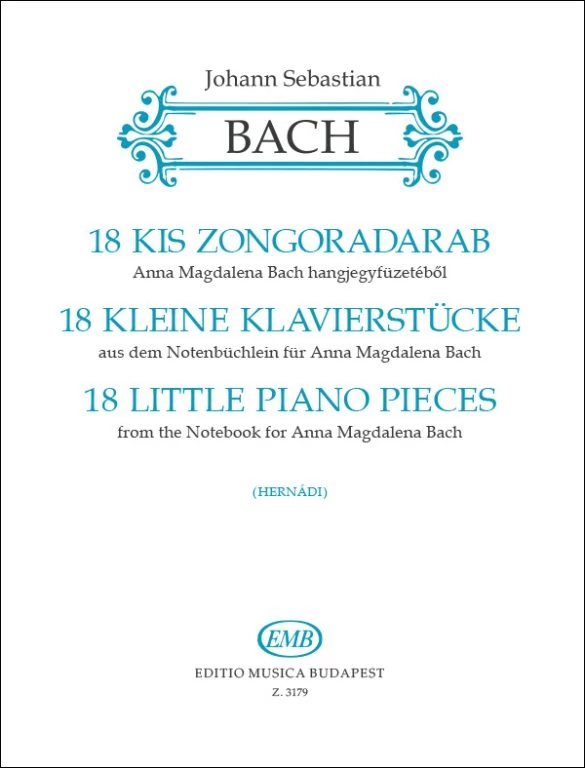 Bach, Johann Sebastian 18 kis zongoradarab