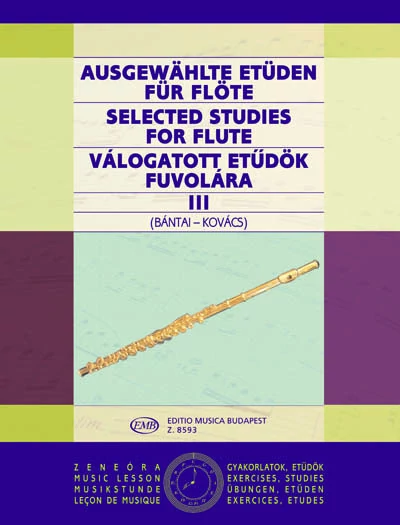 Bántai Vilmos Kovács Gábor Válogatott etűdök fuvolára 3