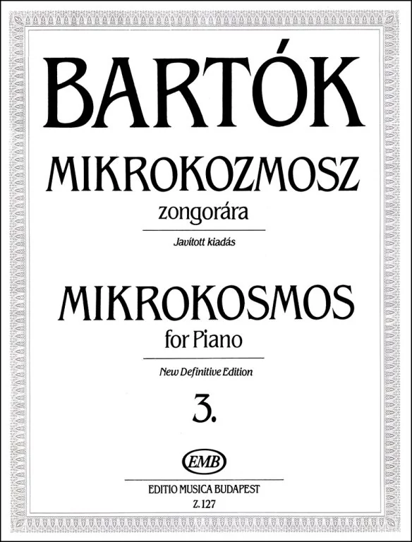 Bartók Béla Mikrokozmosz zongorára 3