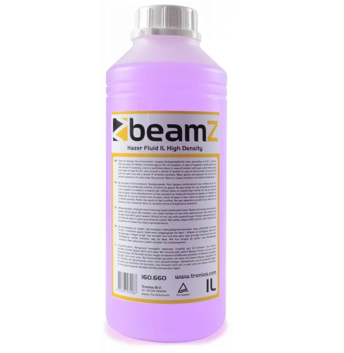 BeamZ FHF1H Hazerfluid, vízbázisú, magas sűrűség (1 liter) Ködfolyadék