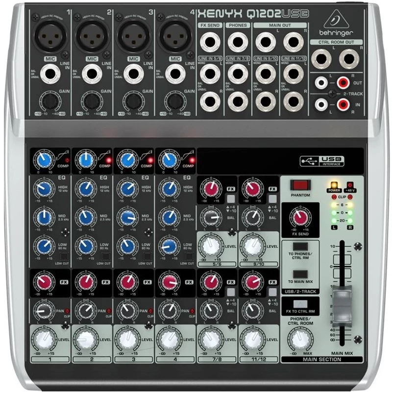 Behringer XENYX Q1202USB analóg keverő