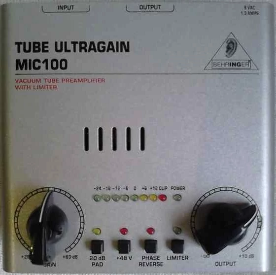 Behringer MIC100 Tube Ultragain mikrofon előerősítő ( Használt cikkek)