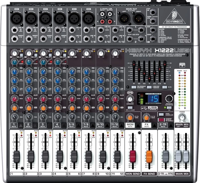 Behringer Xenyx X1222USB analóg keverő