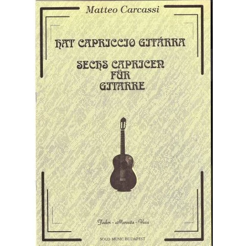 Matteo Carcassi Hat capricco gitárra