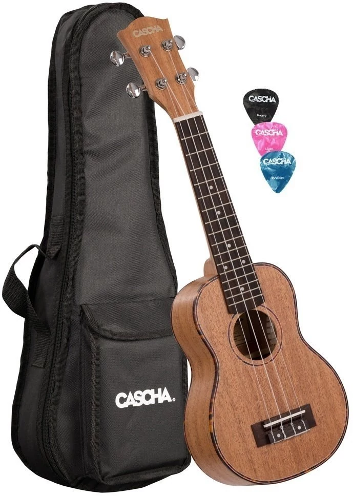 Cascha HH 2026 Premium Mahogany Soprano Ukulele Sett