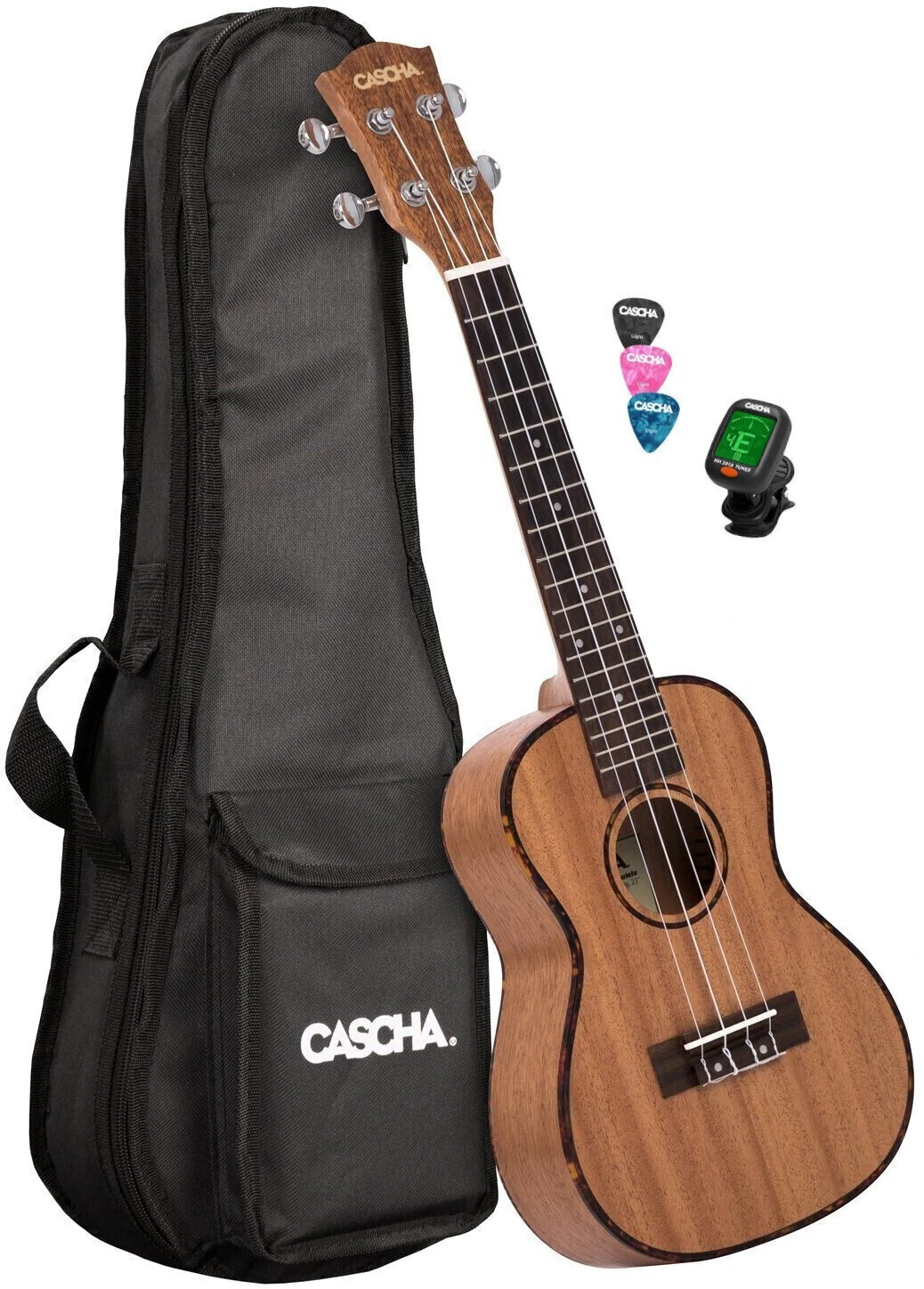 Cascha HH 2036 GB Premium Mahogany Concert Ukulele Bundle szett