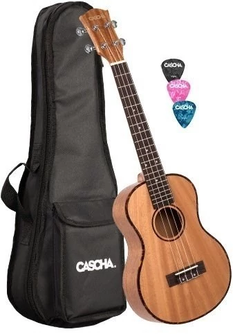 Cascha HH 2048 Premium Mahogany Tenor Ukulele Set