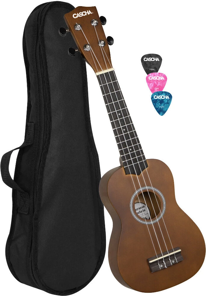 Cascha HH 3966 Szoprán ukulele Barna