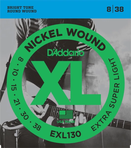 D’Addario EXL130 Extra Super Light 008-038 elektromos gitárhúr szett