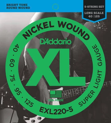 D'Addario EXL220-5 basszus húr 040-125