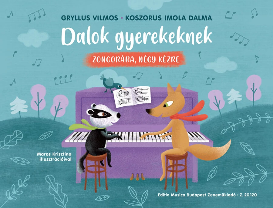 Cryllos Vilmos, Koszorus Imola Dalma Dalok gyermekeknek zongorára, négykezes
