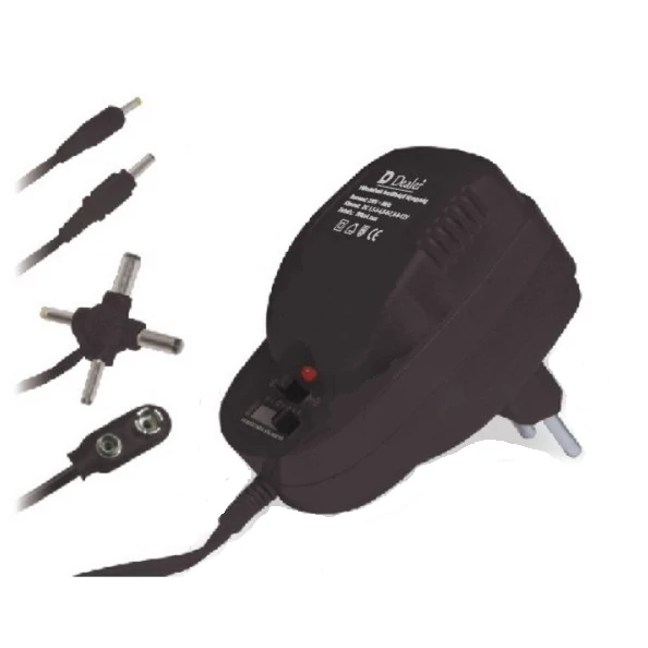 Dealer 550-34 Adapter 500mA állítható feszültség 3V - 12V DC Polaritásváltó