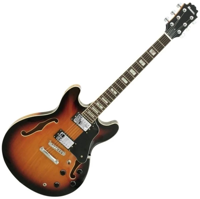 Dimavery  SA-610 sunburst elektromos Jazz gitár