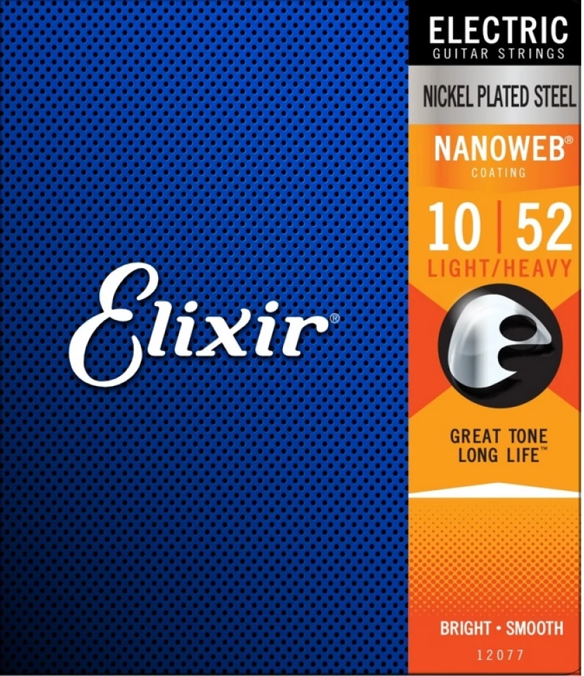 Elixir  12077 NanoWeb 10-52 Light-Heavy elektromos húr szett