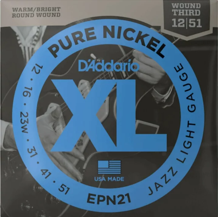 D'Addario EPN21 Jazz Light 012-051 elektromos gitárhúr szett