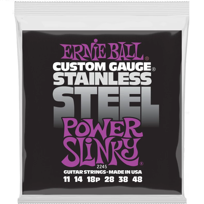 Ernie Ball 2245 Stainless Steel Power Slinky 11-48 elektromos gitárhúr szett