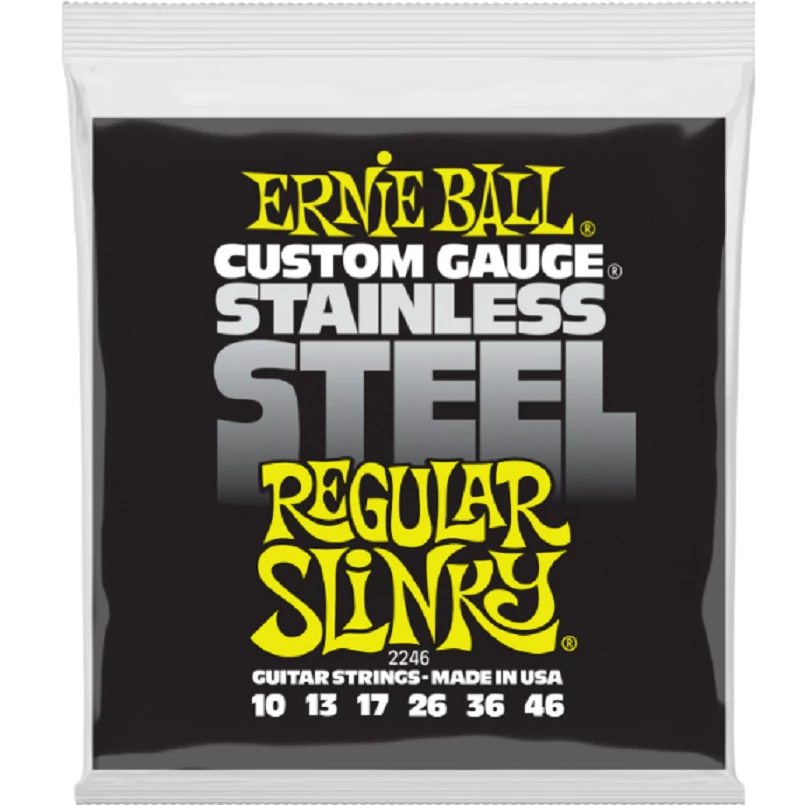 Ernie Ball 2246 Stainless Steel regular Slinky 010-046 elektromos gitárhúr szett