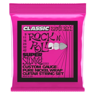 Ernie Ball 2253 Pure Nickel Super Slinky 009-042 elektromos gitárhúr szett