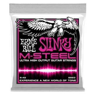 Ernie Ball 2923 M-Steel Super Slinky 009-042 elektromos gitárhúr szett