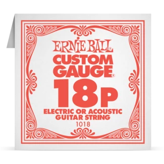 Ernie Ball Plain Steel 018P különálló elektromos - akusztikus gitárhúr