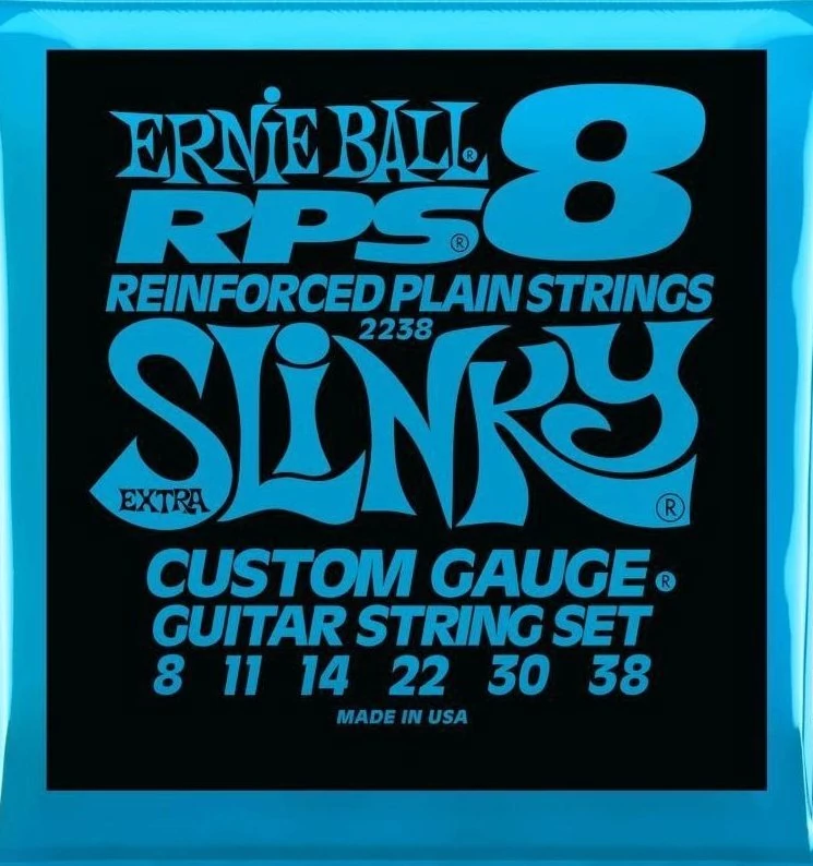 Ernie Ball 2238 RPS-8 Slinky Custom Light 008-038 elektromos gitárhúr szett