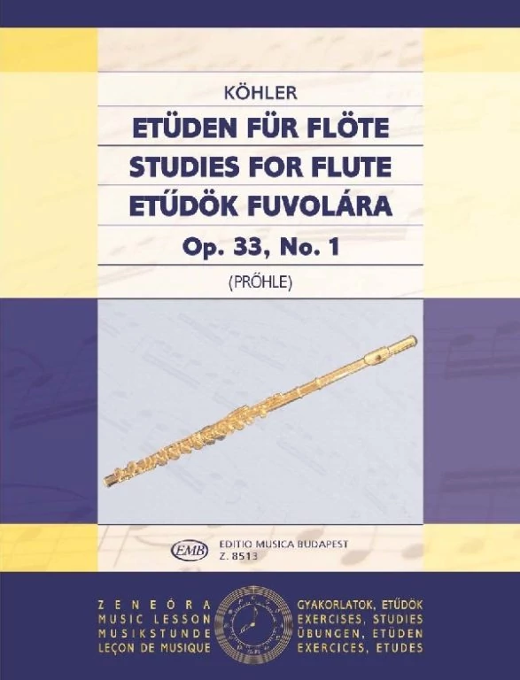 Köhler Etüdök fuvolára Op.33, No.1