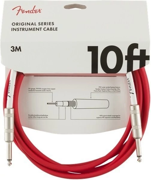 Fender Original Series Instrument Cable 3 m Fiesta Red 3m