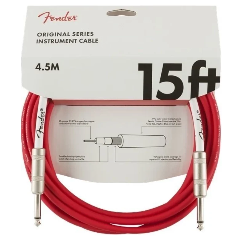 Fender Original Series Piros Egyenes - Egyenes 4,5m