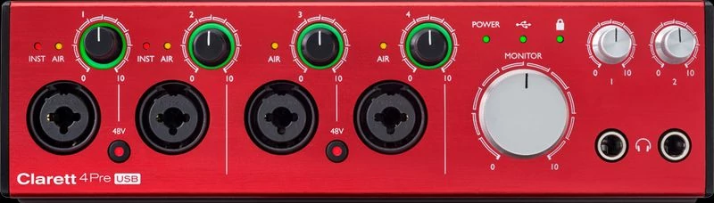 Focusrite Clarett 4Pre USB interfész/hangkártya