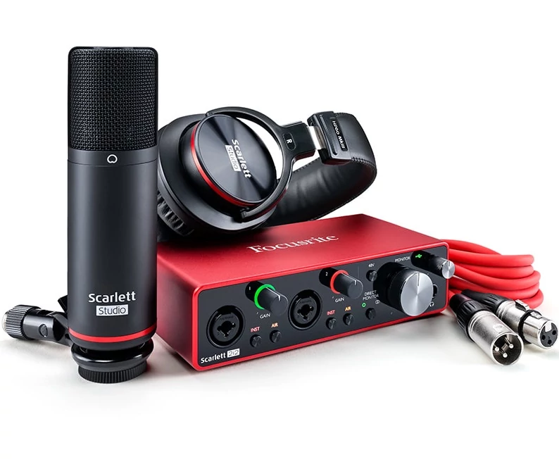 Focusrite Scarlett 2i2 Studio 3rd Gen USB hangkártya szett